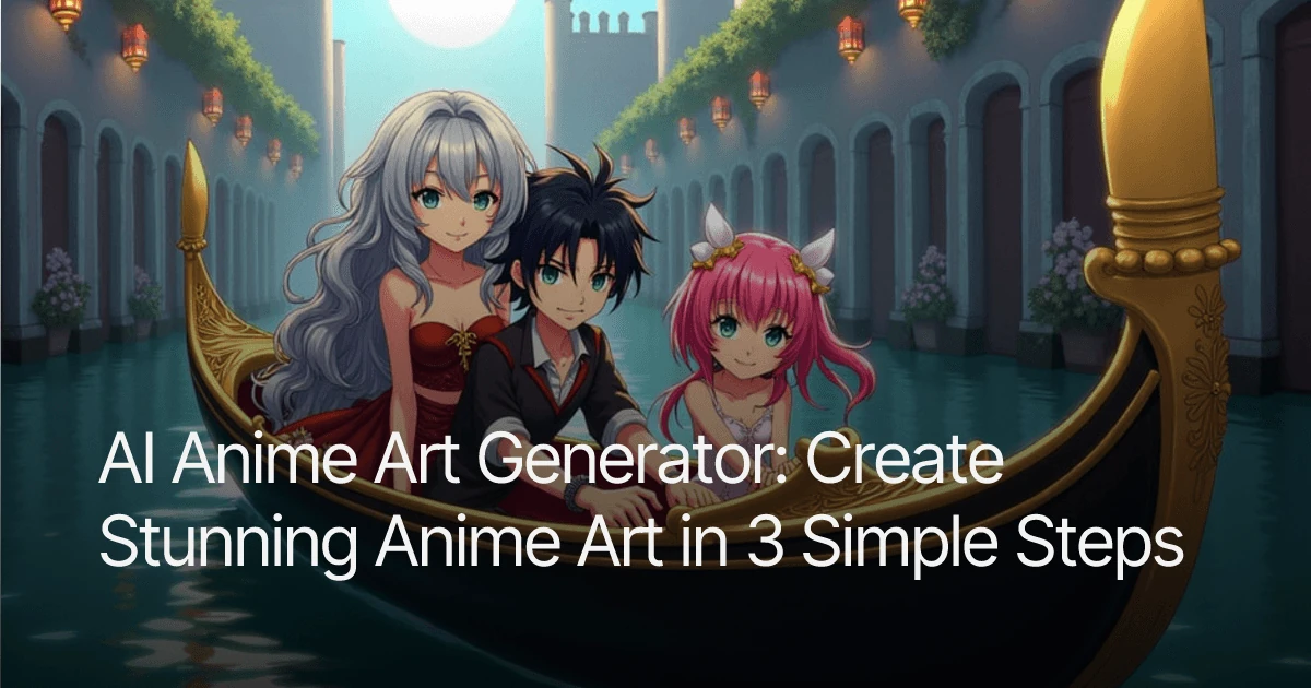 AI Anime Art Generator: Create Stunning Anime Art in 3 Simple Steps
